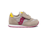 Saucony Big Kid's Big Kids Jazz Hook & Loop Sneaker Taupe / Burgundy | Kids Running