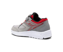 Saucony Big Kid's Cohesion 14 A/C Sneaker Grey / Red | Kids Running
