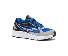 Saucony Big Kid's Cohesion 14 Lace Sneaker Black / Blue | Kids Running
