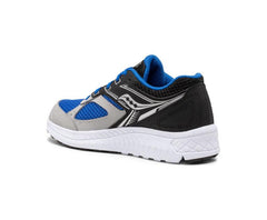 Saucony Big Kid's Cohesion 14 Lace Sneaker Black / Blue | Kids Running