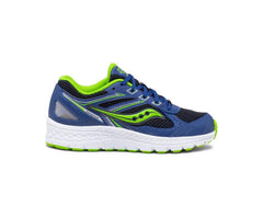 Saucony Big Kid's Cohesion 14 Lace Sneaker Blue / Green | Kids Running