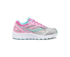 Saucony Big Kid's Cohesion 14 Lace Sneaker Pink / Silver | Kids Running