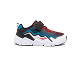 Saucony Big Kid's Flash A/C 2.0 Sneaker Black / White / Red / Blue | Kids Running
