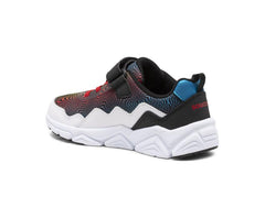 Saucony Big Kid's Flash A/C 2.0 Sneaker Black / White / Red / Blue | Kids Running