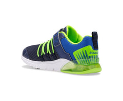 Saucony Big Kid's Flash Glow 2.0 Sneaker Navy / Green | Kids Running