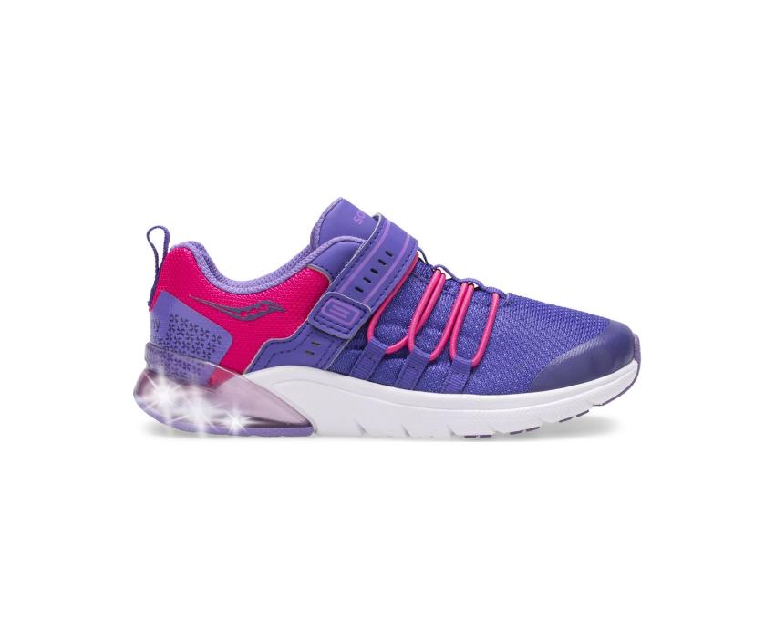 Saucony Big Kid's Flash Glow 2.0 Sneaker Purple / Pink | Kids Running