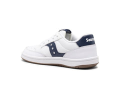 Saucony Big Kid's Jazz Court Sneaker White / Navy | Kids Running
