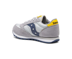 Saucony Big Kid's Jazz Original Sneaker Grey / Blue / Yellow | Kids Running