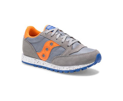 Saucony Big Kid's Jazz Original Sneaker Grey / Orange / Blue | Kids Running