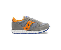 Saucony Big Kid's Jazz Original Sneaker Grey / Orange / Blue | Kids Running