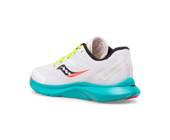 Saucony Big Kid's Kinvara 12 Sneaker White / Black / Citron | Kids Running