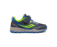 Saucony Big Kid's Peregrine 11 Shield A/C Sneaker Blue / Green | Kids Running
