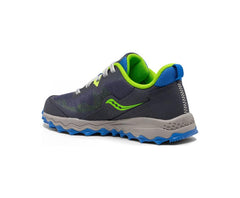 Saucony Big Kid's Peregrine 11 Shield Sneaker Blue / Green | Kids Running