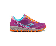 Saucony Big Kid's Peregrine 11 Shield Sneaker Magenta / Pink | Kids Running