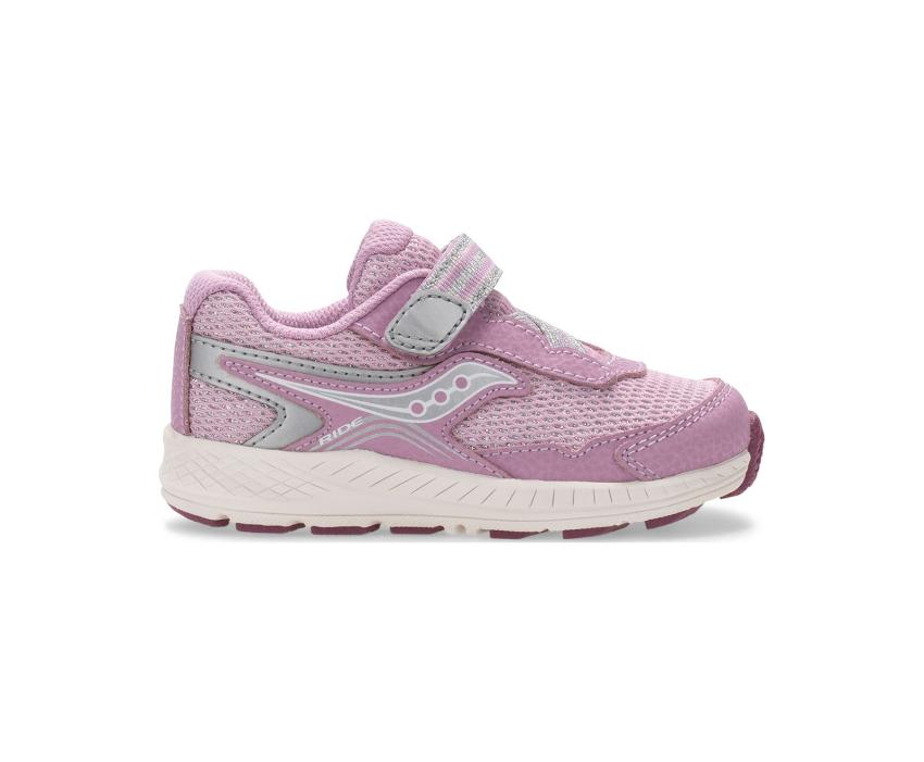Saucony Big Kid's Ride 10 Jr. Sneaker Pink Metallic | Kids Running