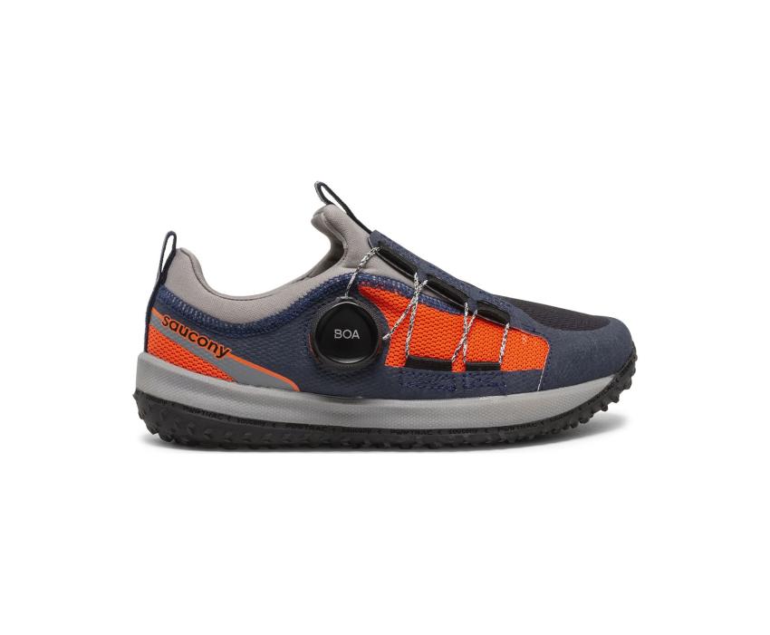 Saucony Big Kid's Switchback 2.0 Sneaker Navy / Orange | Kids Running