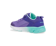 Saucony Big Kid's Wind A/C Sneaker Purple | Kids Running