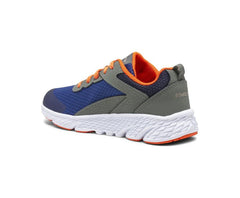 Saucony Big Kid's Wind Lace Sneaker Olive / Navy / Orange | Kids Running