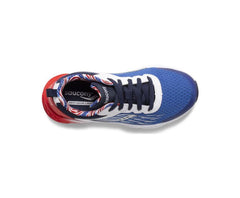 Saucony Big Kid's Wind Lace Sneaker Red / White / Blue | Kids Running