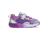 Saucony Big Kid's Wind Shield A/C Jr. Sneaker Silver / Purple | Kids Running