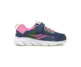 Saucony Big Kid's Wind Shield A/C Sneaker Navy / Green / Pink | Kids Running