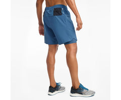 Saucony Doubleback 7" 2-1 Short Ensign Blue | Men Bottoms