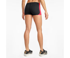Saucony Elite Boy Short Black / Red | Women Bottoms