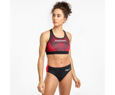 Saucony Elite Bra Top Black / Red | Women Tops