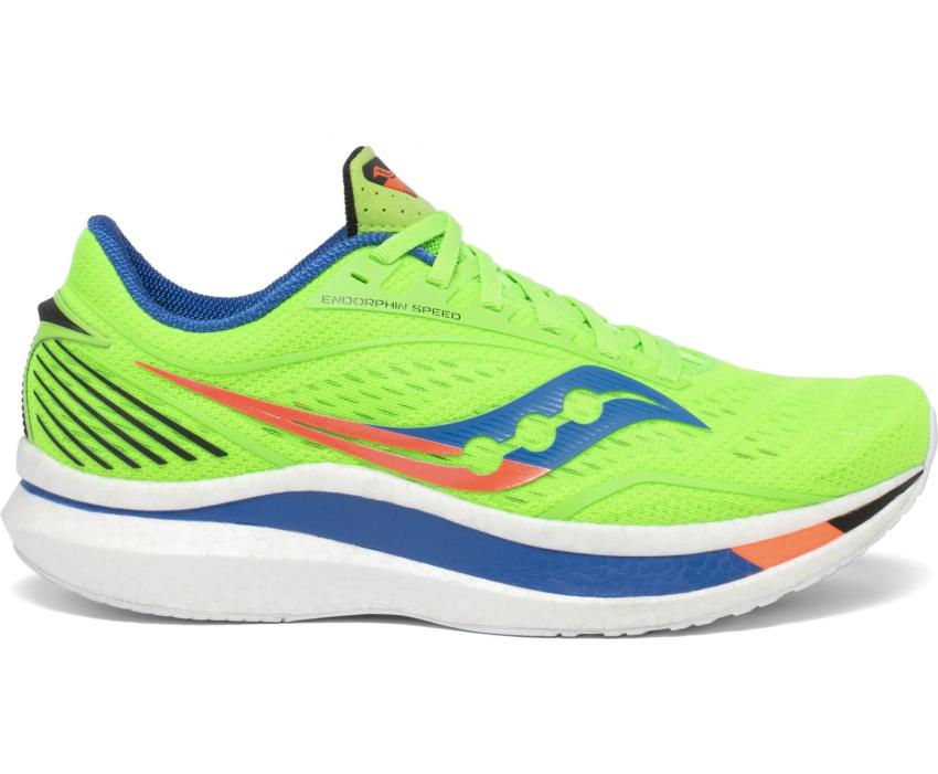 Saucony Endorphin Speed Green / Blue | Men Running