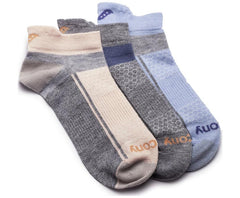 Saucony Inferno Liteweight 3-Pack Socks Pink Assorted | Men/Women Socks