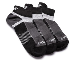 Saucony Inferno No Show Tab 3-Pack Socks Black | Men/Women Socks