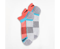Saucony Inferno No Show Tab 3-Pack Socks Grey Heather | Men/Women Socks