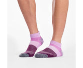 Saucony Inferno No Show Tab 3-Pack Socks Pink Assorted | Men/Women Socks