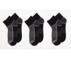 Saucony Inferno Quarter 3-Pack Socks Black | Men/Women Socks