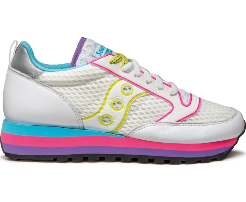 Saucony Jazz Triple White / Neon | Women Originals