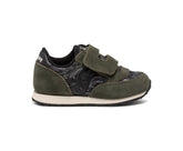 Saucony Little Kid's Baby Jazz Hook & Loop Sneaker Dark Green Camo | Kids Running