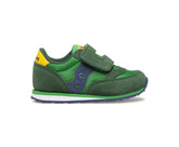 Saucony Little Kid's Baby Jazz Hook & Loop Sneaker Green / Yellow / Blue | Kids Running