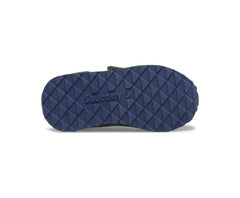 Saucony Little Kid's Baby Jazz Hook & Loop Sneaker Green / Yellow / Blue | Kids Running
