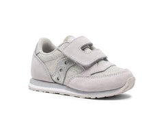 Saucony Little Kid's Baby Jazz Hook & Loop Sneaker Silver Metallic | Kids Running
