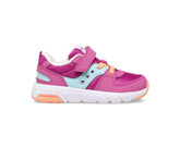 Saucony Little Kid's Jazz Lite 2.0 Sneaker Fuchsia / Turq | Kids Running