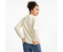 Saucony Logowear Sweatshirt Antique White | Women Tops