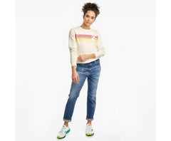 Saucony Logowear Sweatshirt Antique White | Women Tops