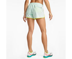 Saucony Outpace 3" Short Opal Blue | Women Bottoms