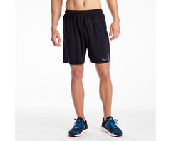 Saucony Outpace 7" Short Black | Men Bottoms