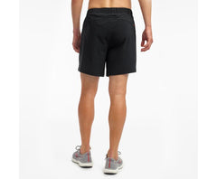 Saucony Outpace 7" Short Black | Men Bottoms