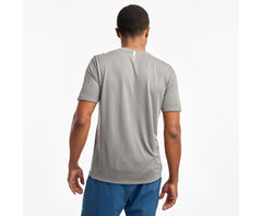 Saucony Ramble Short Sleeve Castlerock | Men Tops