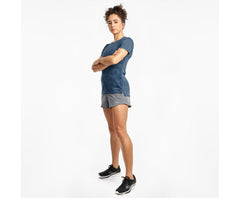 Saucony Ramble Short Sleeve Ensign Blue | Women Tops