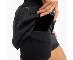 Saucony Rerun 4" 2-1 Short Black | Women Bottoms
