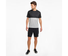 Saucony Rerun Short Sleeve Alloy Heather | Men Tops