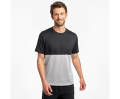 Saucony Rerun Short Sleeve Alloy Heather | Men Tops